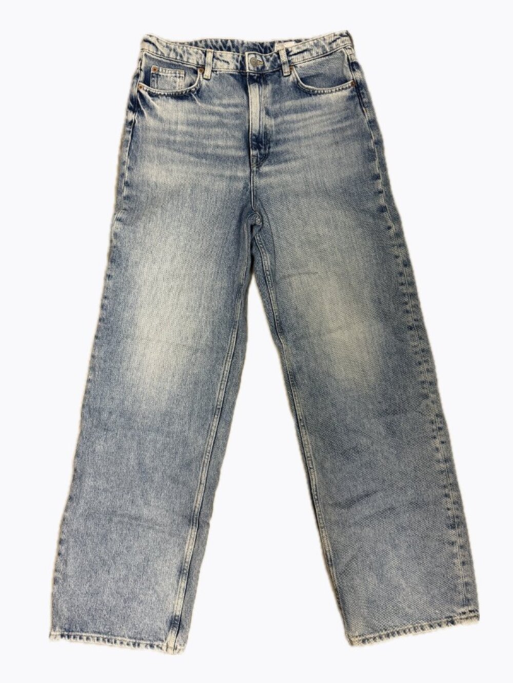 NWT H&M Denim, Bleeker High Waisted Denim, 100% Cotton, Size 8